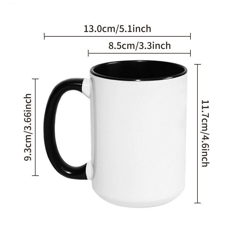 Sublimation Mug White - 450ML 15 oz Büyük Bardak DIY