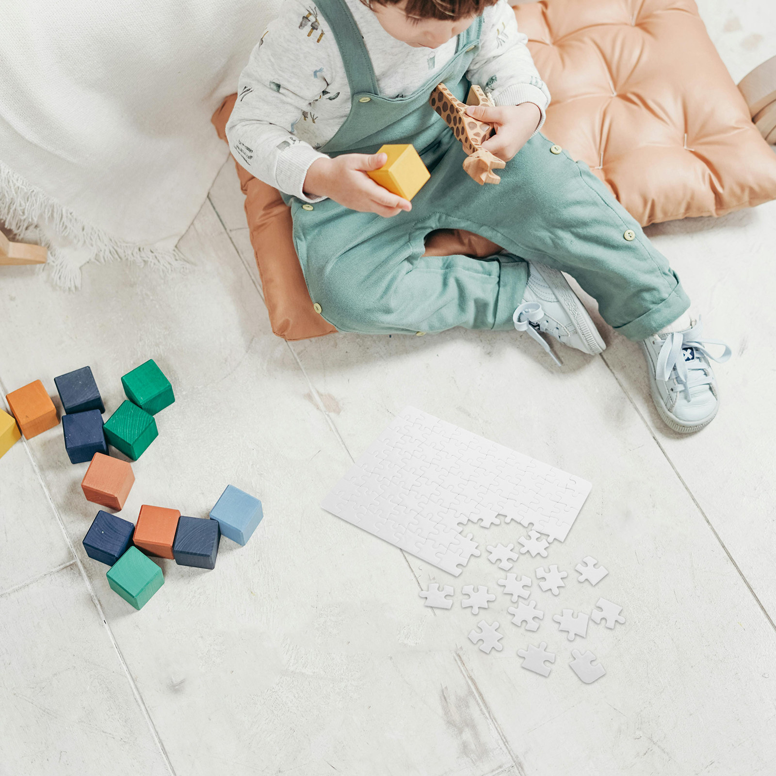 4 Adet Boş Yapboz Parçası, Ken - Puzzle Blank White incelemesi ve fiyatı